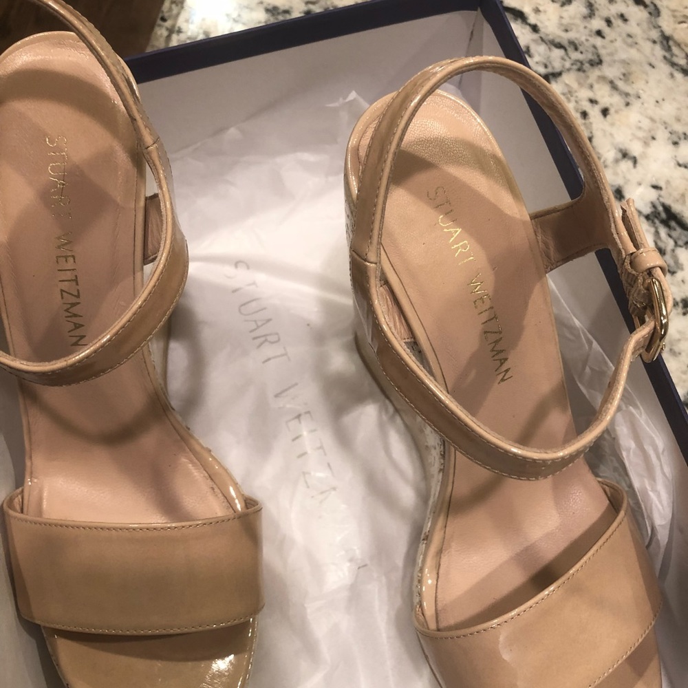 Stuart Weitzman Bambina Aniline Single Sky Single… - image 3